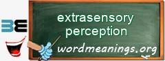 WordMeaning blackboard for extrasensory perception